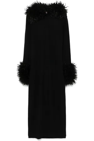Twin-Set Ribbed midi dress