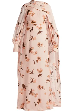 Erdem Draped long-sleeve gown