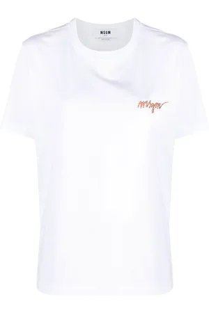 Msgm Embroidered logo short-sleeve T-shirt