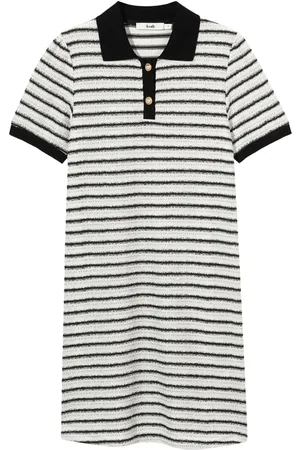 B+AB Striped polo minidress