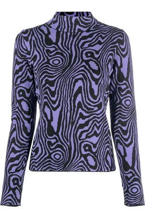Moschino Graphic-print roll-neck jumper