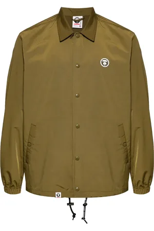 A Bathing Ape Logo-patch long-sleeved jacket