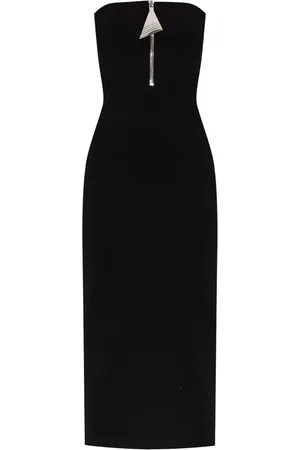 The Attico Strapeless midi dress