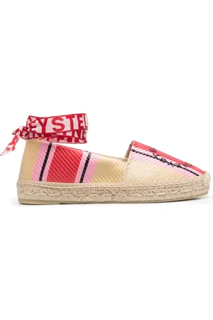 Stella McCartney Embroidered-logo flat espadrilles