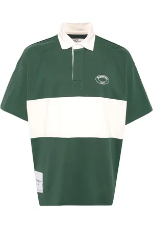 Izzue X Neighborhood striped cotton polo shirt