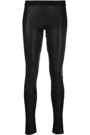 ISAAC SELLAM EXPERIENCE Low-rise leather leggings