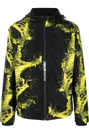 Philipp Plein Graphic-print zip-up hooded jacket