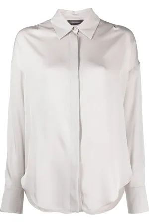 LORENA ANTONIAZZI Luna spread-collar button-up shirt