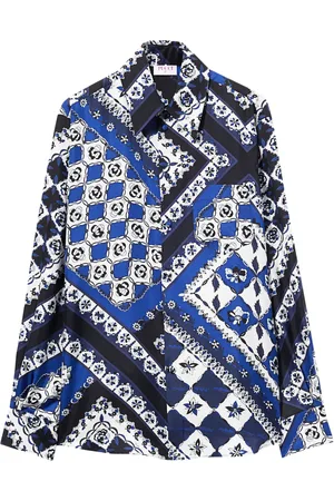 Puccini Festa-print silk-twill shirt