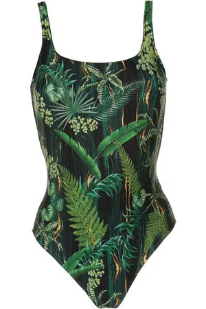 Lygia & Nanny Hapuna leaf-print swimsuit
