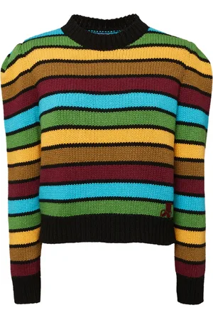 La DoubleJ Stripe-pattern knitted jumper