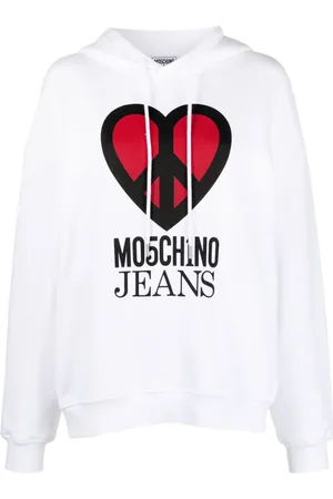 Moschino Graphic-print jersey hoodie