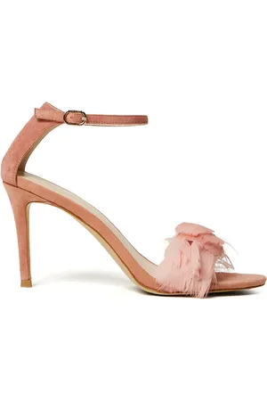 Twin-Set 90mm feather-detail sandals