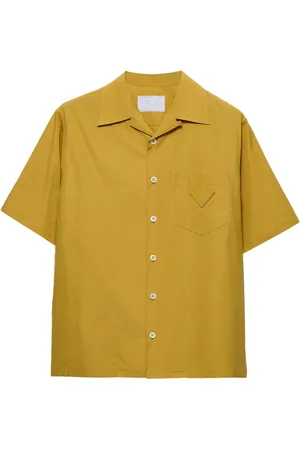 Prada Logo-patch bowling shirt
