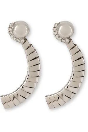 Alberta Ferretti Crystal-embellished wrap-effect earrings