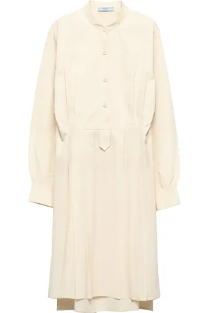 Prada Gradient-effect silk midi dress