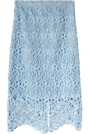 Burberry Lace-embroidery pencil skirt