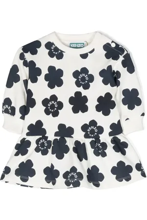 Kenzo Floral-print long-sleeved dress