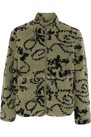 Hiking Patrol Print fleece jacket