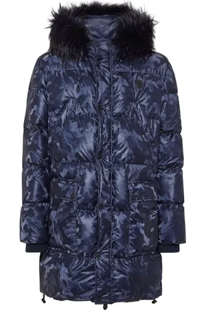 Philipp Plein Ccamouflage-print padded parka coat