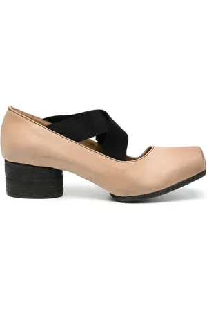 UMA WANG Ballerina square toe elasticated pumps