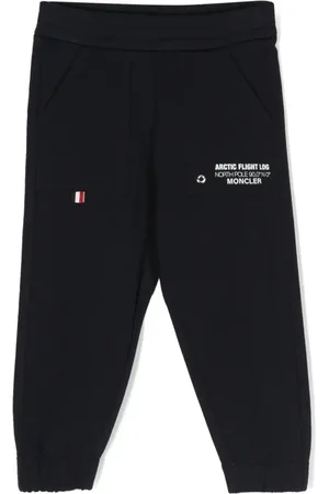 Moncler Slogan-print jersey track pants
