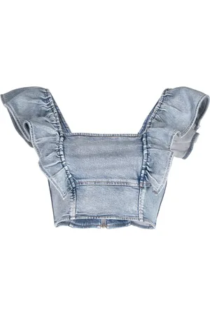 Ganni Denim crop top