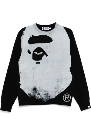 A Bathing Ape Faded-printed sweater
