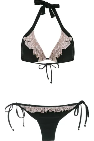 AMIR SLAMA Lace panel bikini set