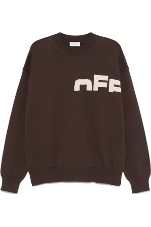 OFF-WHITE Intarsia-logo sweater
