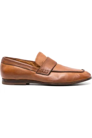 Moma Strap-detail leather loafers