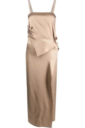 Fendi Tie-waist silk maxi dress