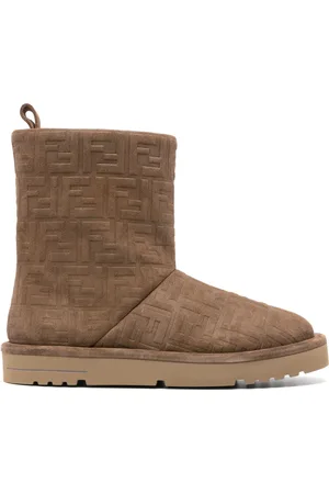 Fendi FF jacquard boots