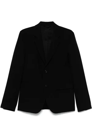 BLUMARINE Lettering-print single-breasted blazer