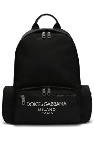 Dolce & Gabbana Logo-stamp zipped backpack