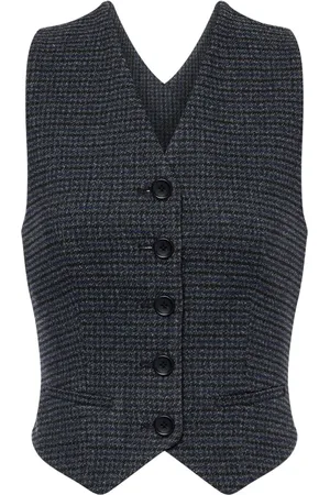 Serafini Patterned waistcoat-style top