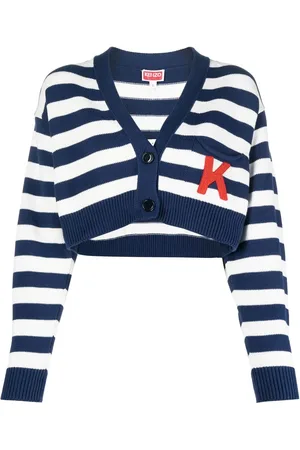 Kenzo Nautical Stripes cropped cardigan