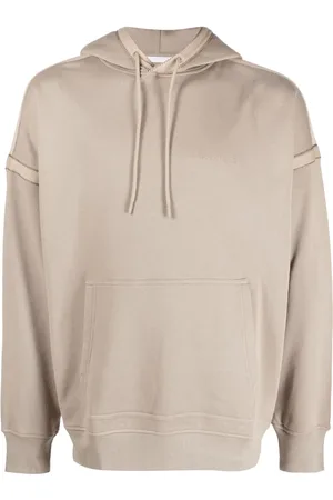 Helmut Lang Logo-embroidered cotton hoodie