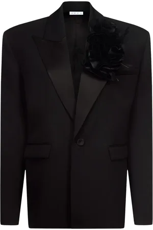 AREA Flower Corsage oversized blazer
