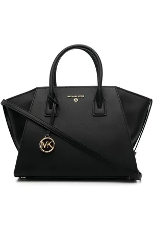 Michael Kors Logo-plaque leather tote bag