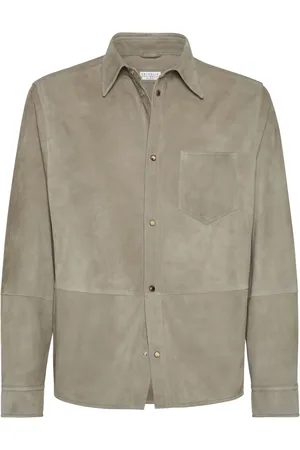 Brunello Cucinelli Suede shirt