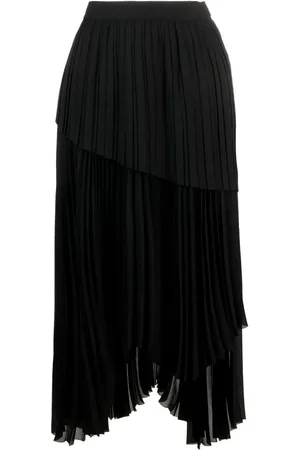 Fabiana Filippi Pleated asymmetric skirt