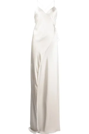 Michelle Mason Wrap silk gown