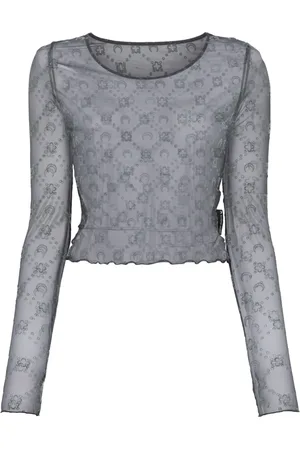 Marine Serre Moonogram mesh top