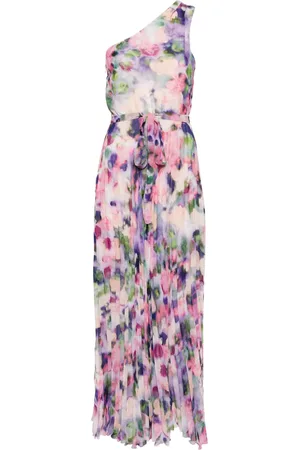 Patrizia Pepe Graphic-print chiffon long dress