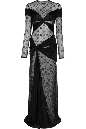 Marine Serre Draped jersey maxi dress
