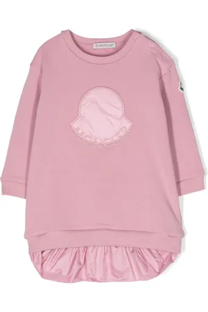 Moncler Logo-embroidered crew-neck dress