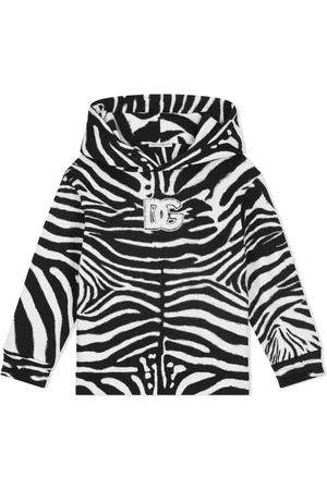 Dolce & Gabbana Zebra-print cotton hoodie