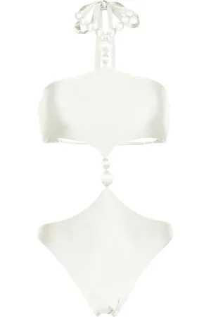 Cult Gaia Caitriona beaded swimsuit