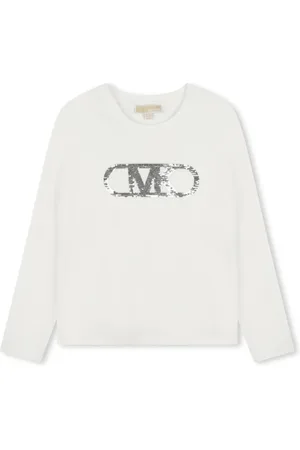 Michael Kors Empire sequinned-logo T-shirt